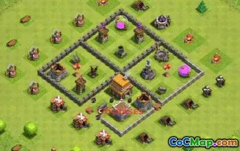 Top Town Hall 5 Base: Anti-3 Star Farming & Defense Guide #24537
