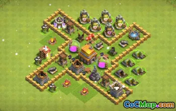 Top Town Hall 5 Base Layouts for Clash of Clans #57297