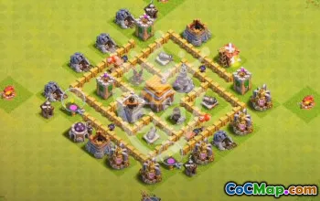 Top Town Hall 5 Base Layouts with Copy Links #55192