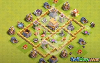 Top Town Hall 5 Base Layouts with Copy Links #55194