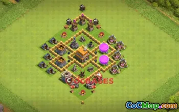 Top Town Hall 5 Farming Base for Clash of Clans - Copy Now! #19844