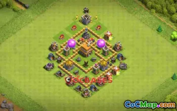 Top Town Hall 5 Trophy Base: Anti 2 & 3 Star Layouts #24413