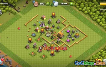 Top Town Hall 5 Trophy Base: Anti 3 Stars in Clash of Clans #24225