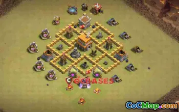 Top Town Hall 5 Trophy Base for Clash of Clans #23144