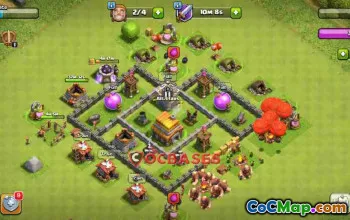 Top Town Hall 5 War Base: Anti 2 Stars for CWL - Clash of Clans #24239
