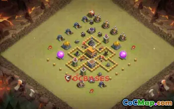 Top Town Hall 5 War Base - Asymmetric Strategy | CoC #19928