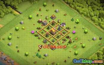 Top Town Hall 5 War Base - Clash of Clans Copy Base Link #20650