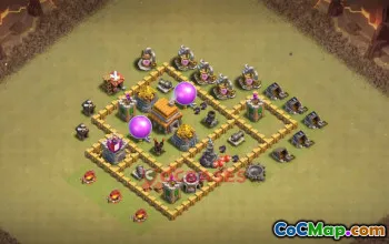 Top Town Hall 5 War Base for Clash of Clans | Copy Base Link #19637