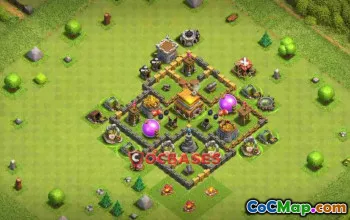 Top Town Hall 5 War Base for Clash of Clans - Copy Link! #22933