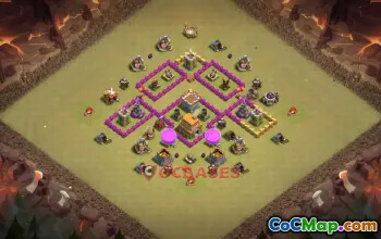 Top Town Hall 6 War Base | Best TH6 Strategy & Copy Link #19564