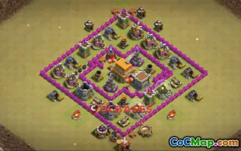 Top Town Hall 6 War Base | Clash of Clans Copy Link #22519