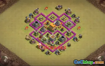 Top Town Hall 6 War Base - Clash of Clans Copy Link #22640