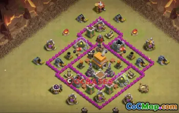 Top Town Hall 6 War Base | Clash of Clans Copy Link #22740