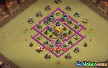 Top Town Hall 6 War Base - Clash of Clans Copy Link #22938