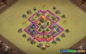 Top Town Hall 6 War Base | Clash of Clans Copy Link #22995