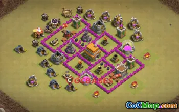 Top Town Hall 6 War Base | Clash of Clans Strategy #20963