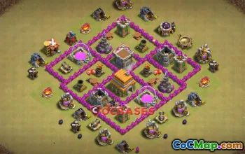 Top Town Hall 6 War Base for Clash of Clans | Copy Link #21657