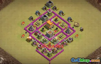 Top Town Hall 6 War Base for Clash of Clans - Copy Link! #22652