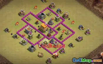 Top Town Hall 6 War Base for Clash of Clans - Copy Link! #23182