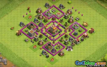 Верхняя ратуша 7 базовых макетов для COC: фермерские и трофейные карты № 13188