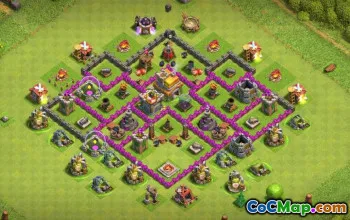Top Town Hall 7 Base Layouts & Maps for CoC #16157