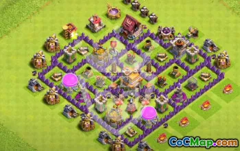 Top Town Hall 7 Base Layouts with Link #54838