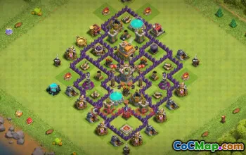 Top Town Hall 7 Farming Base: Anti-3 Stars & Compact Design #19768