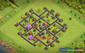 Top Town Hall 7 Farming Base | Anti-Ground & 3-Star Defense #19975