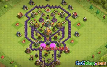 Top Town Hall 7 Farming Base - Anti-Hog Guide | CoC #21674