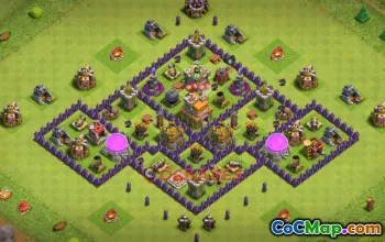 Top Town Hall 7 Farming Base: Compact & Anti-Air Designs #19784