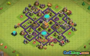 Top Town Hall 7 Hybrid Base: Anti-3 Stars & Trophy Ideas #21250