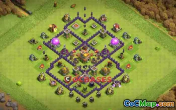 Top Town Hall 7 Trophy Base - Anti 3 Stars & Hog Defense #23638