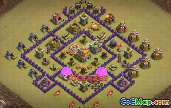 Top Town Hall 7 War Base: Anti 2-Star & Ground Strategy #21583