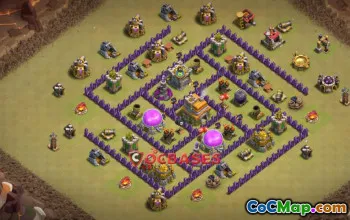 Top Town Hall 7 War Base - Anti-Air Strategy | Clash of Clans #21160