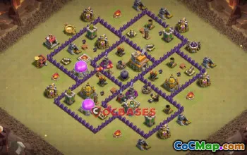 Top Town Hall 7 War Base - Anti Air Strategy - Clash of Clans #21477