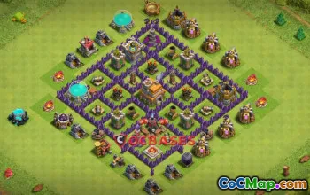 Top Town Hall 7 War Base: Anti-Star & Air Defense Guide #21109