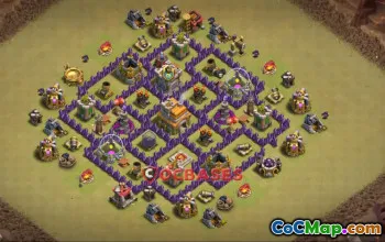 Top Town Hall 7 War Base - Clash of Clans Copy Link #21537