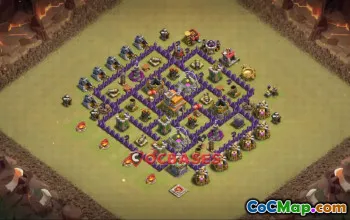 Top Town Hall 7 War Base | Clash of Clans Copy Link #22836