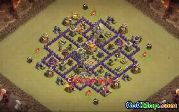 Top Town Hall 7 War Base - Clash of Clans | Copy Link #23791