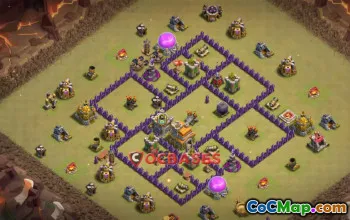 Top Town Hall 7 War Base: Compact & Anti-Air Strategy #21467