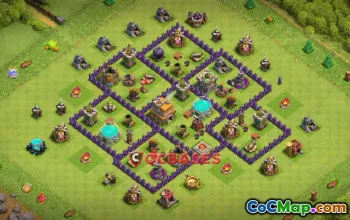 Top Town Hall 7 War Base: Copy Link, Anti-Ground, Hybrid #21114