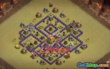 Top Town Hall 7 War Base & Copy Link - Clash of Clans #21119