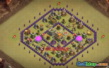 Top Town Hall 7 War Base: Copy Link for Clash of Clans #20031