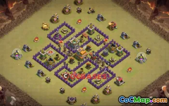 Top Town Hall 7 War Base - Copy Link for Clash of Clans #20594
