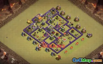 Top Town Hall 7 War Base | Copy Link for Clash of Clans #23303