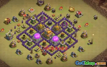 Top Town Hall 7 War Base for Clash of Clans - Copy Link! #20716