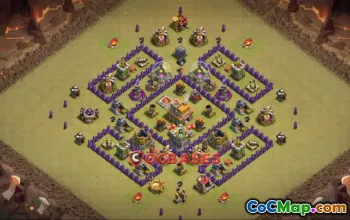 Top Town Hall 7 War Base for Clash of Clans - Copy Link! #23165