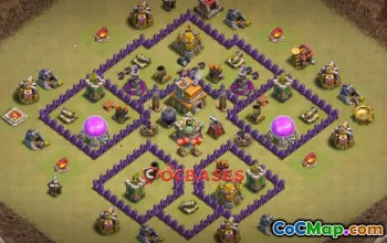 Top Town Hall 7 War Base Layout | Clash of Clans Strategy #21408