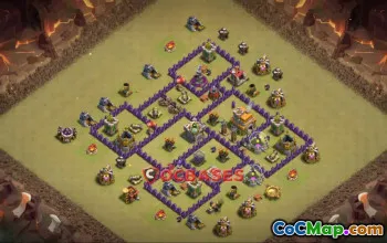 Top Town Hall 7 War Base Layouts - Clash of Clans #19810