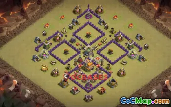 Top Town Hall 7 War Base – Link & Strategies for Clash of Clans #23748